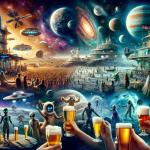 DALL·E 2023-11-12 14.33.34 - A photorealistic image depicting a universal beer party. The scene is a cosmic montage of various celestial locations, each showing beings celebrating.png